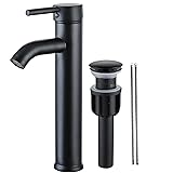 NICTIE Black Bathroom Faucet Vessel Single Hole