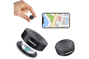 TUNAVES GPS Tracker for Vehicles, No Subscription, GPS Strong Magnetic Vehicle Anti-Lost Tracker, Smallest GPS Tracker Locator Real Time, Anti-Theft Micro GPS Tracking Device with Free App, 2024 Upgraded
