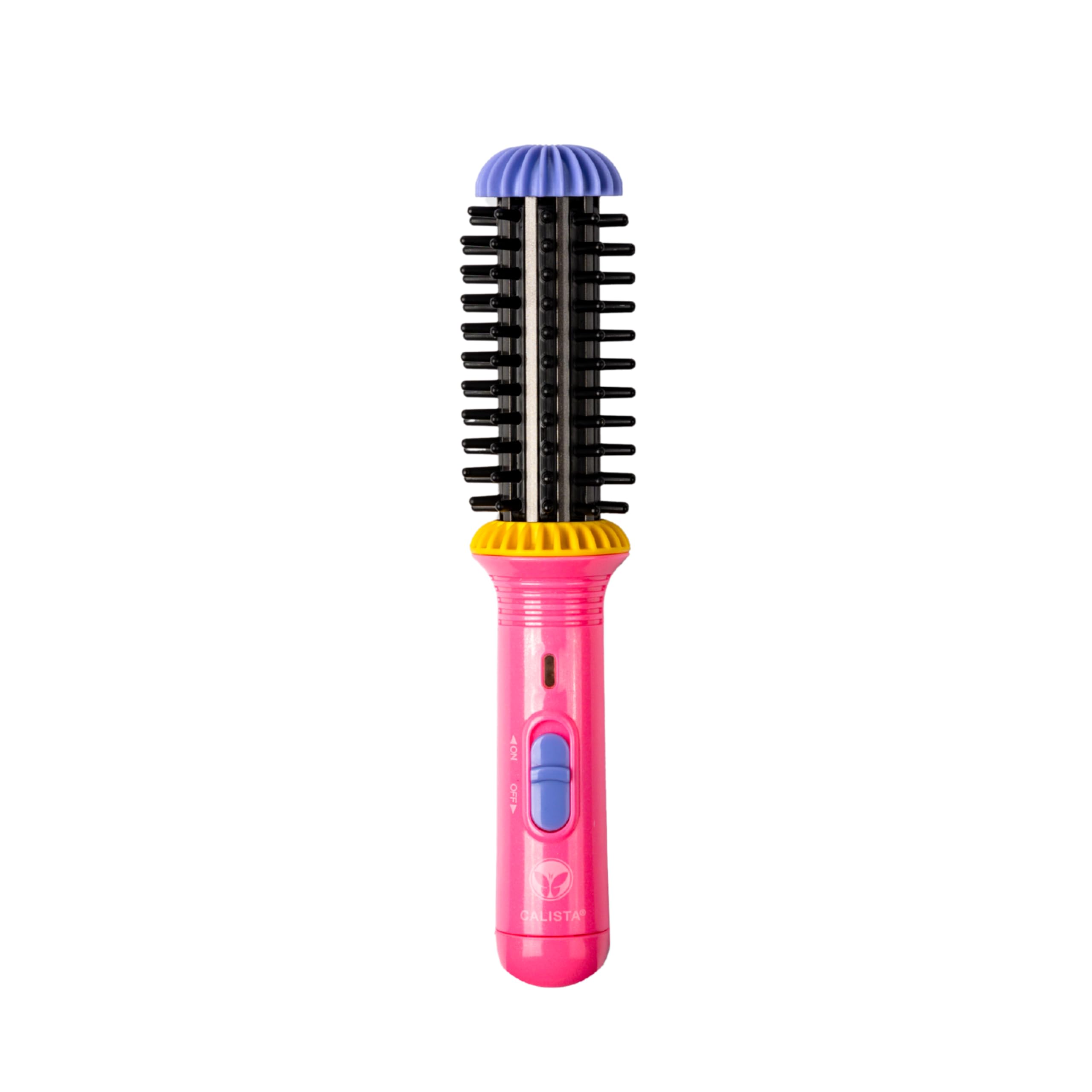 Photo 1 of CALISTA GoGo Mini Heated Round Brush | Curl, Touch-Up, De-Frizz, and Style Hair with the Mini 7” Styling Tool | Heats to 365°F | Perfectly Designed Travel Tool | Dual Voltage (Peachy Pink)