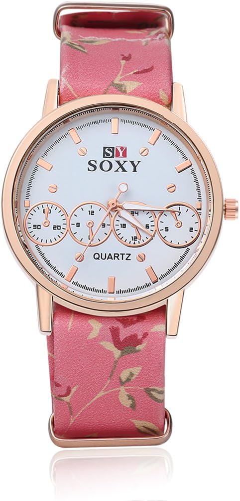 SOXY Women's Analog 4 Small Dial Decoration Six Color Cloth Band Simple Pretty Wrist Watch