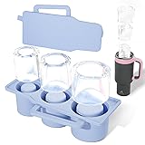 POWCAN Ice Cube Tray, Silicone Ice Cube Molds for