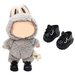 Mini Doll Shoes, 1 Pair Cute Black Leather Shoes