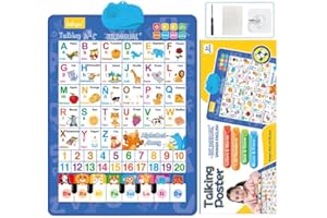 GENERIC Bilingual Interactive Poster, Battery Powered, Spanish-English Alphabet / Numbers / Music, for Kids 3+