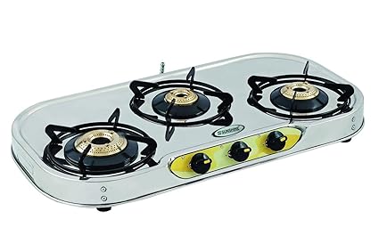 Buy Sunshine Vt3 3 Burner Gas Stove Manual Ignition Stainless