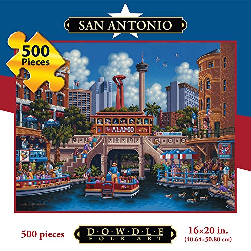 Jigsaw Puzzle - San Antonio 500 Pc By Dowdle Folk Art