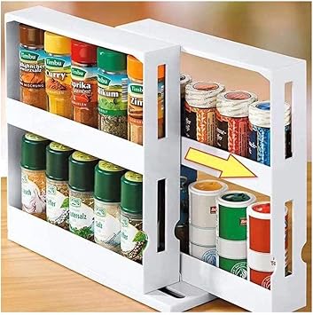 Spice Rack Organizer for Cabinet,Tiered 