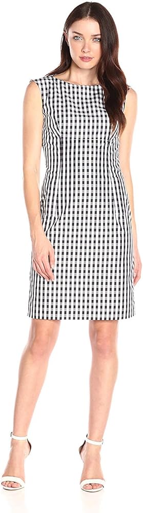 anne klein black and white dress