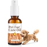 GJYC PET Pet Fur Care Oil - Tangle Remover, Shiny &amp; Silky Coat, Soothing Skin Protection with Collagen and Natural Oils - Leave-in Formula for Dogs and Cats - 1.01 fl. oz