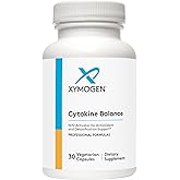 XYMOGEN Cytokine Balance for Antioxidant and Detoxification Support - Green Tea Extract, Trans-Pterostilbene, Turmeric Extract, Glucoraphanin (30 Capsules)
