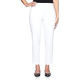 Ruby Rd. Womens Ruby Rd. Womens Mid-Rise Pull-on Straight Solar Millennium Tech Ankle Pant