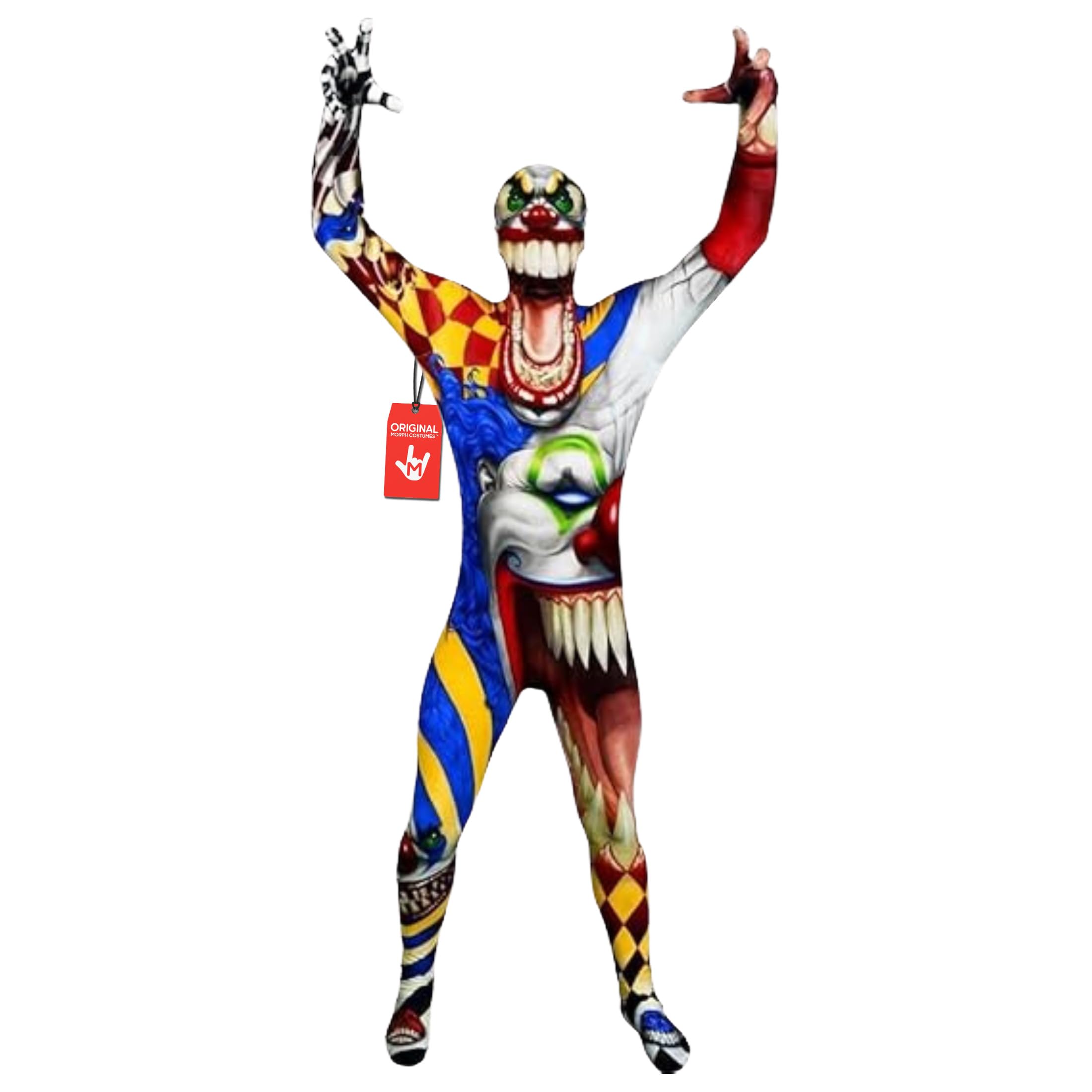 Morphsuits Official Adults Scary Clown Monster Fancy Dress Costume - X-Large — image 1