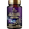 Probiotic Supplement 80 Billion CFU + Prebiotics, Acidophilus Probiotic Supports Immune System & Digestive Health, Supports Occasional Constipation, Supplement for Women Feminine Health - 120 Capsules