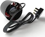 BLACK ORCHID 125mm Axial Inline Extractor Fan 16W Silent 185m3/h UK Plug view 2