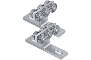 6 Wheel T Type Trolley Assembly for Electric Hoist Installation, Strut Channel Trolley Silent Load 1000 Pounds for use with U