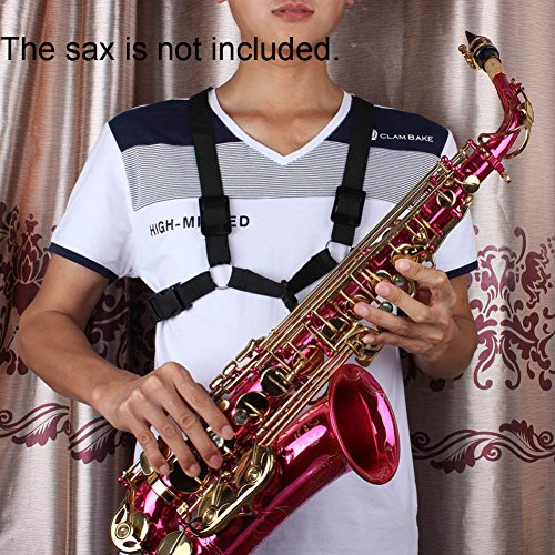 Andoer Adjustable Alto Tenor Soprano Sax Saxophone Harness Chest