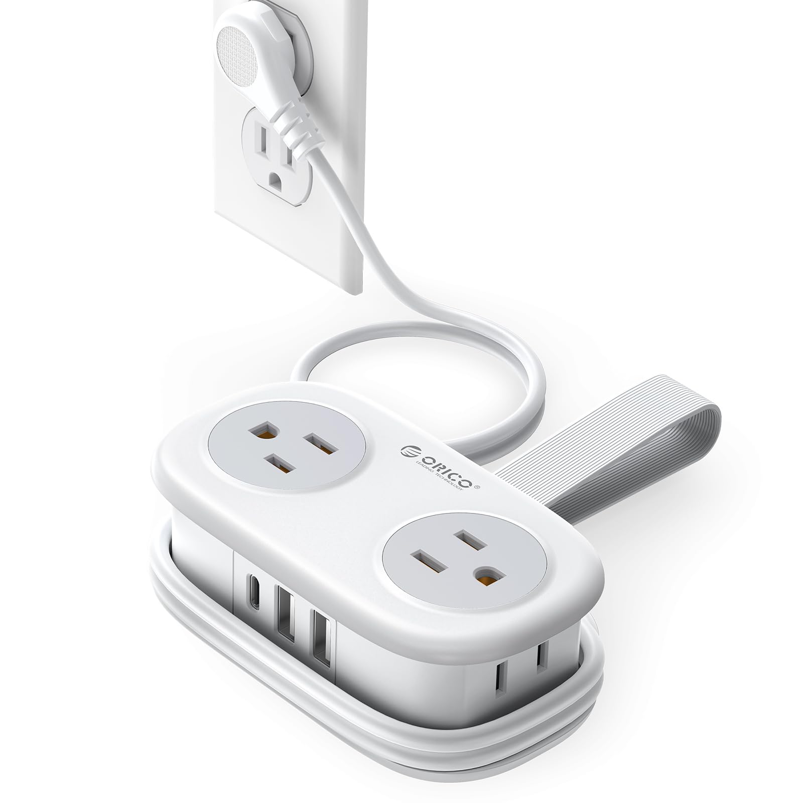 ORICO Cruise Approved Travel Power Strip, 4FT Wrap-Around Extension Cord
