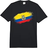Ecuador Flag Distressed Grunge Graphic Comfort Colors Adult Heavyweight T-Shirt