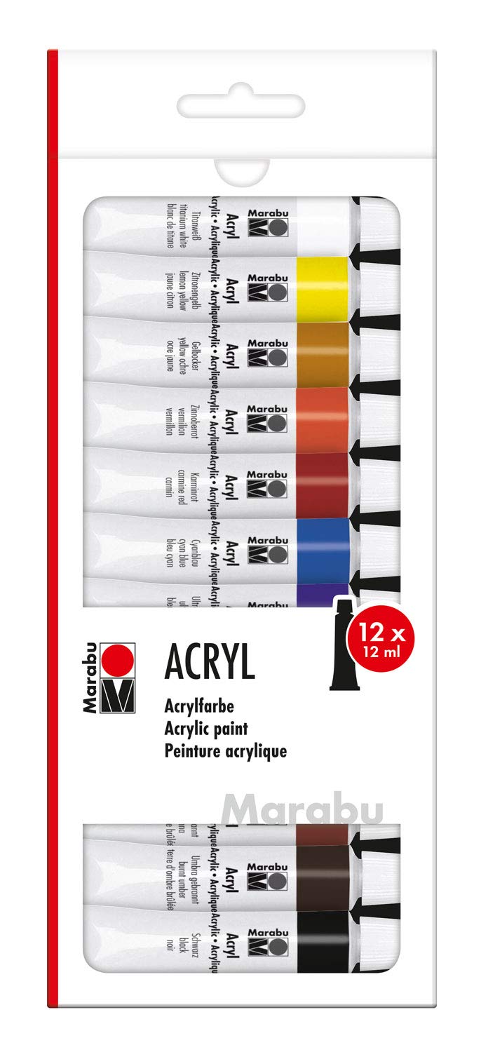 Marabu Acrylic Paint, Multi, 12ml