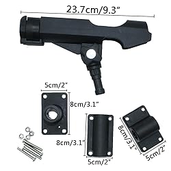 Power Lock Rod Holder with 2 Side Mounts Adjustable