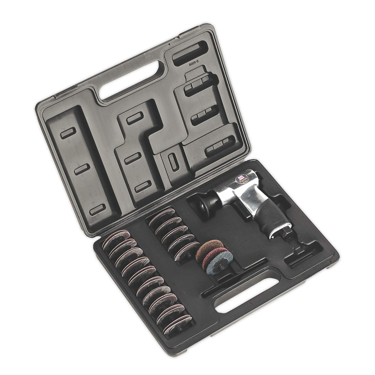 Sealey Sa720 Air Mini Sander Kit 50Mm 35Pc