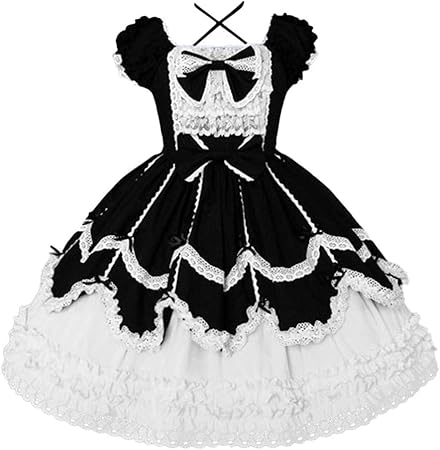Amazon Co Jp ワンピース ロリータ ワンピース 森ガール ワンピース ゴスロリ ワンピース コスプレ アニメ Cosplay Lolita Timsa 洋服 女装 コスプレ かわいい ゴシック ロリータ服 学生服 ドレス メイド服 お嬢様 ゆめかわいい フリル ゆったり 通勤 蝶結び 大きい