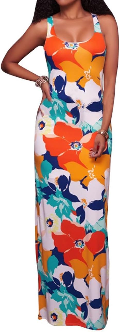 backless floral maxi dress