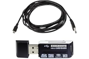 EXCELSHOOTS Compatible USB Cable for Canon EOS Rebel T7i DSLR Camera, and USB Computer Cord for Canon EOS Rebel T7i Digital SLR Camera 10-Feet