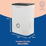 Russell Hobbs RHDH2002 20 Litre/Day Dehumidifier White 50m2 Smart Timer view 2
