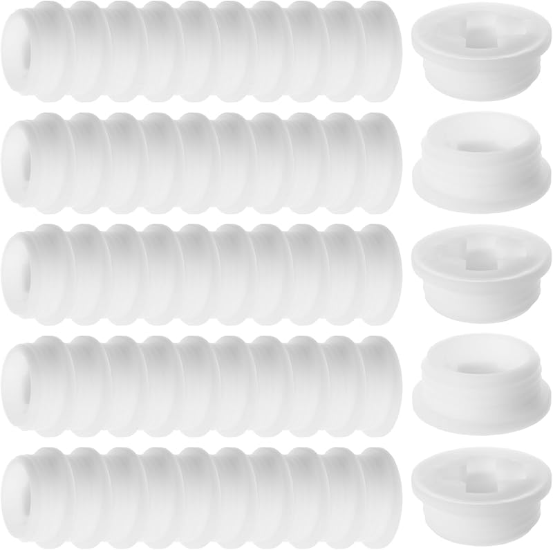 EATHEATY 50 Pcs 2" Bung Cap Plastic Drum Bung Hole Plugs with Silicone Gasket
