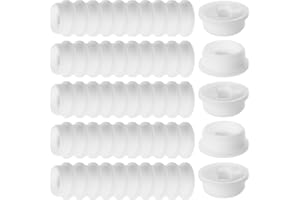 EATHEATY 50 Pcs Bung Cap 2'' Button Plug Plastic Bung Hole Caps with Silicone Gasket, Coarse Thread Barrel Caps for Most 15, 30 and 55 Gallon Plastic Drum