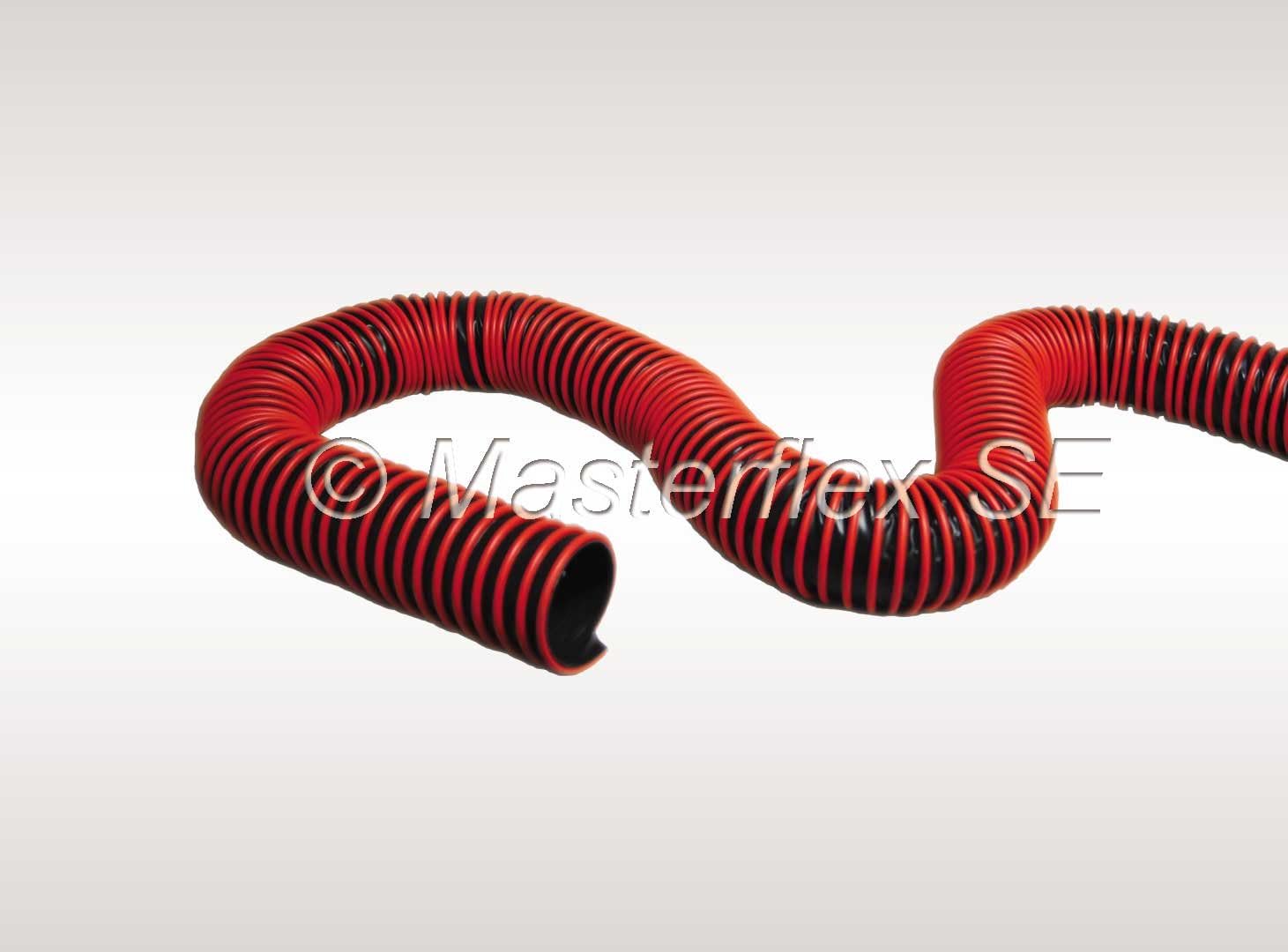 Masterduct Crushproof Vehicle Exhaust Hose - Carflex Super 8" dia. X 25' rated for up to +300 degrees F