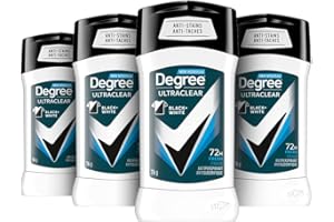 Degree Men UltraClear Antiperspirant Deodorant, Fresh, 72-Hour Sweat & Odour Protection With MotionSense Technology, 76g, Pac