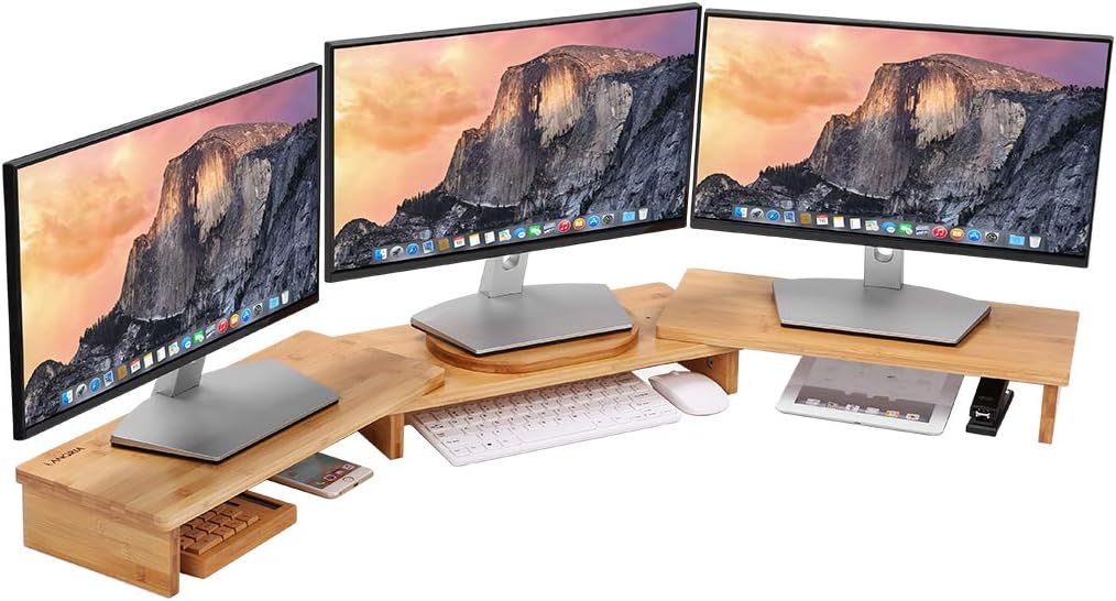 Best corner desk dual monitor stand