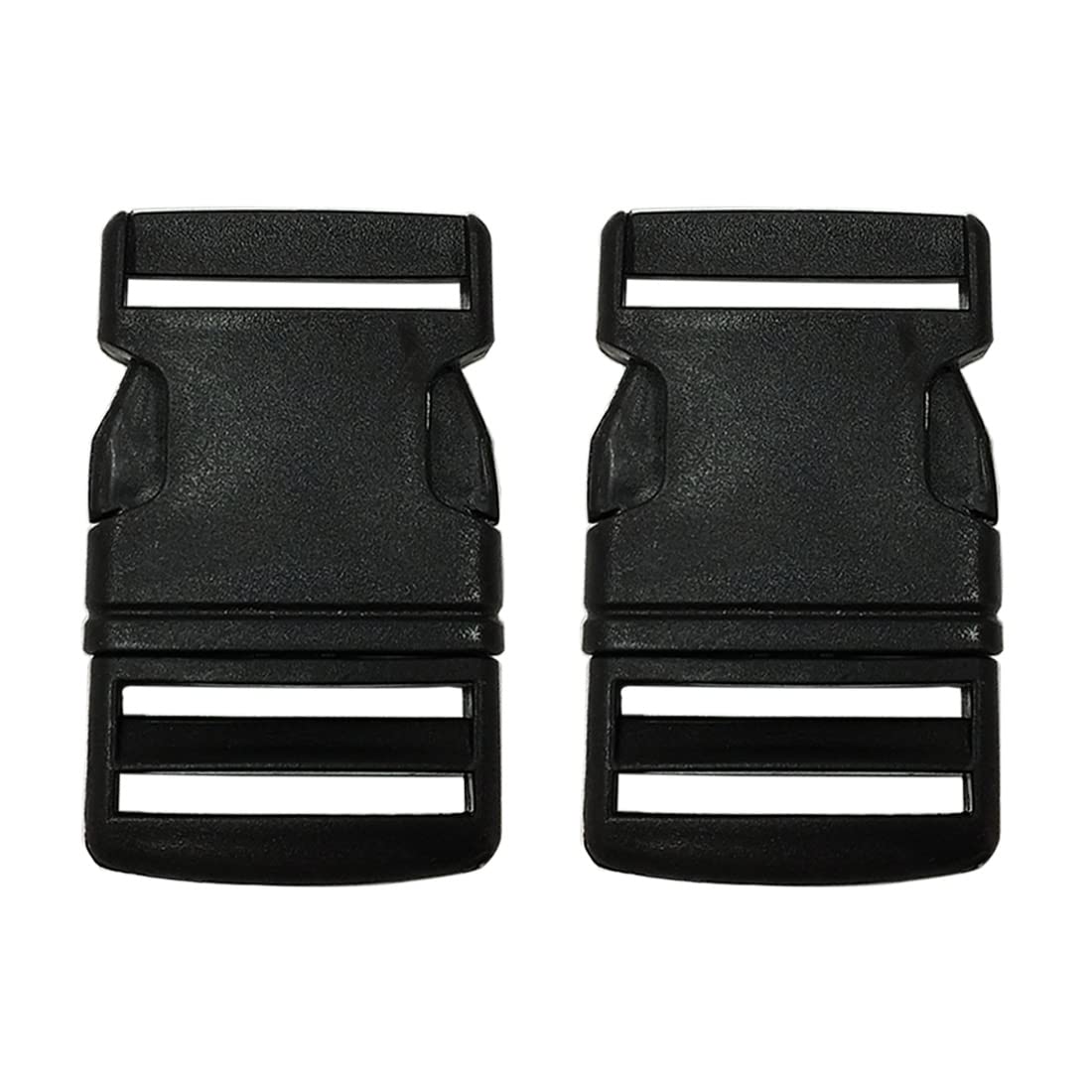 2 Pack Backpack Pins, Choose Size & Color, Plastic Buckles, Polypropylene Pin, Backpack Closure & Washer, Travel Bags Closure, Backpack Closure, (2x38mm, Black Pin)