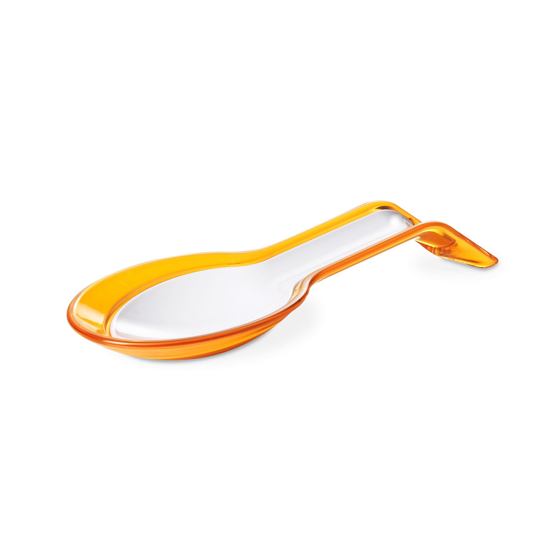 Omada Design Dipper Spoon in Two Separate Pieces, White and Colored, Trendy Line, Yellow