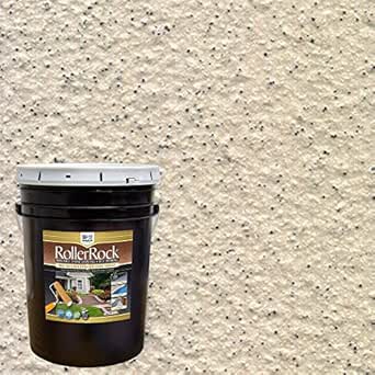 DAICH RollerRock 5 gal. Self-Priming Ivory Exterior Concrete Coating ...