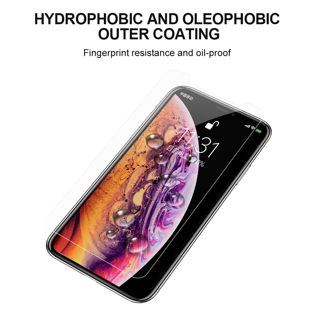 WengTech 3D Curved 9H Hardness Case Friendly Shatter Proof Touch Sensitive Ultra Clear Tempered Glass Screen Protector Film for iPhone XR 6.1 inch
