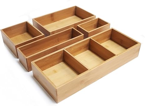 Seville Classics Bamboo Drawer Organizer Boxes Amazon Ca Home