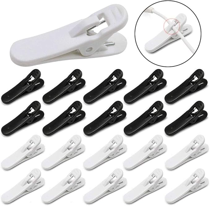 Clips for Earphone Wire,360 Degree Rotate Headphone Mount Cable Clothing Clip, Use