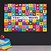 Palace Learning 10 Laminated Toddler Educational Posters - ABC - Alphabet, Numbers 1-10, Shapes, Colors, Numbers 1-100, Days of The Week, Months of The Year, Birthday (18 x 24)