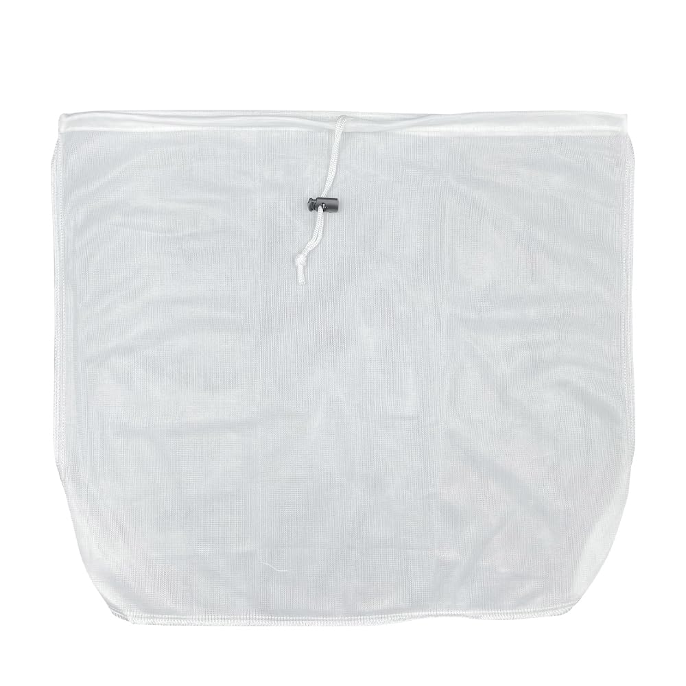 WYAN Brew Bags Filter Reusable-1 Pcs Fine Mesh Straining Bags,for Fruit Cider Grape Wine Press Drawstring Straining Brew in a Bag(41 * 46cm,70 mesh) — image 1