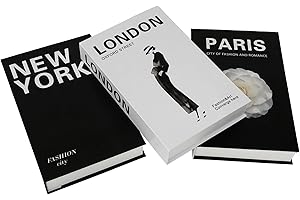 ifreeside 3 Pcs Decorative Books Folding Style Fake Books for Decoration (Fold 3)