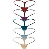 ETAOLINE Women's Low Rise Micro Back G-string Tiny Thong Panty
