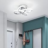 EIDISUNY Led Ceiling Light 30cm Chrome 26W 6000K Cool White Modern Fixture view 3