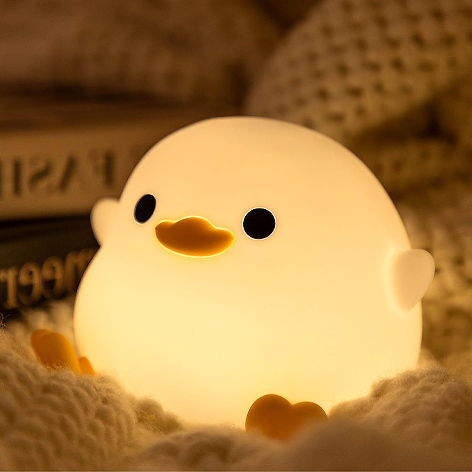 Duck LED Night Light Cute lamp - Children's LED Night Light, Dimmable Night Lamp, Nursing Light, Baby Night Lights Rechargeable Touch Light Portable Lamps, Children's Room Decoration, Bedroom Lights