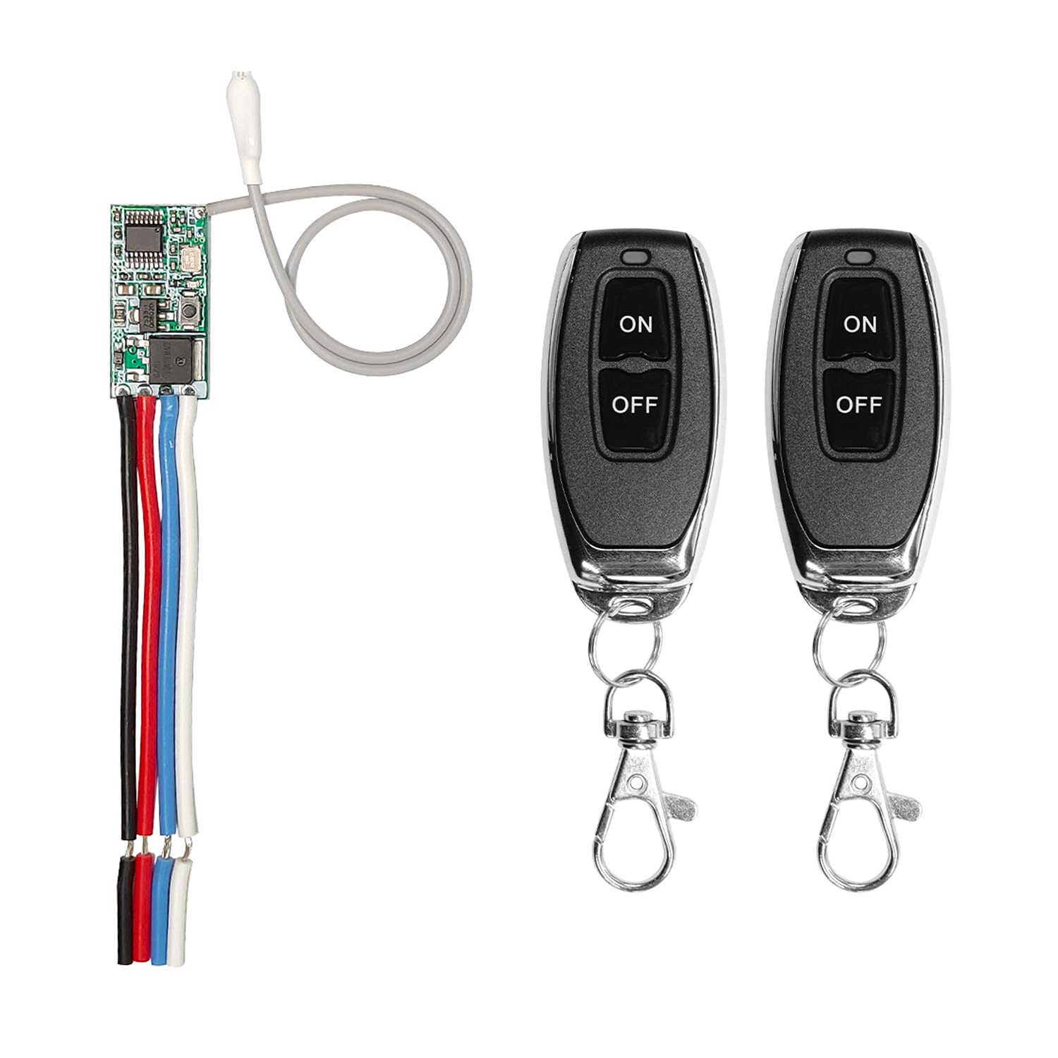 QIACHIP Wireless 433mhz Receiver Modules Radio Control Remote Switch 3.6V 5V 12V 24V Mini Relay Controller With RF Transmitter Kit