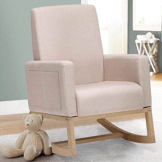 high back nursery glider