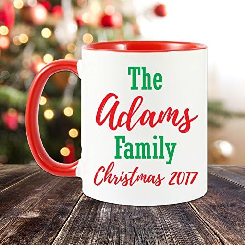 Personalized Your Name Christmas 2017 Custom Family Christmas Coffee Hot Cocoa Tea Mug