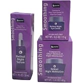 b.pure Smoothing Retinol Night Skincare Set, Fragrance Free | Night Serum 1 fl oz, Moisturizer 1.41 oz, Eye Cream 0.5 oz