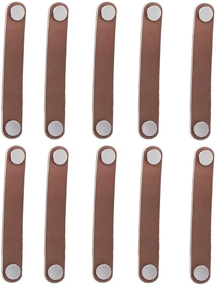 Firstdecor Retro Learther Drawer Pulls Knobs Handles For Wardrobe